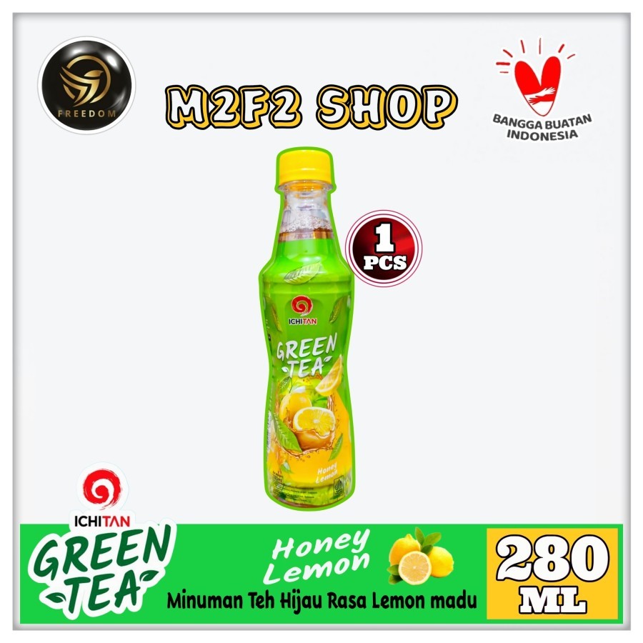 

Ichitan Green Tea Honey Lemon Flavoured | Teh Hijau Rasa Lemon Madu Botol Pet - 280 ml (Kemasan Satuan)