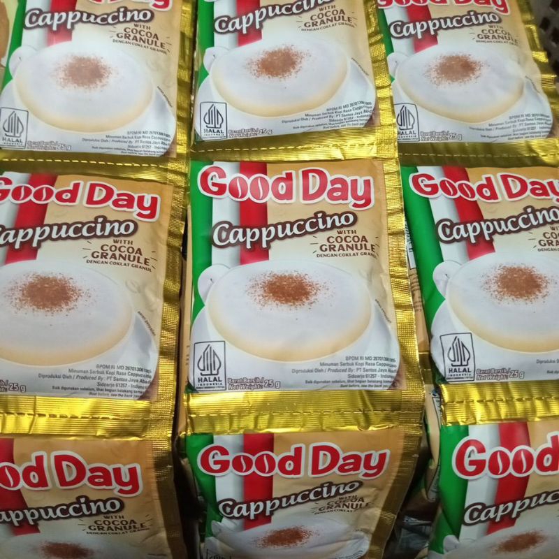 

kopi good day cappucino saset isi 10x25g