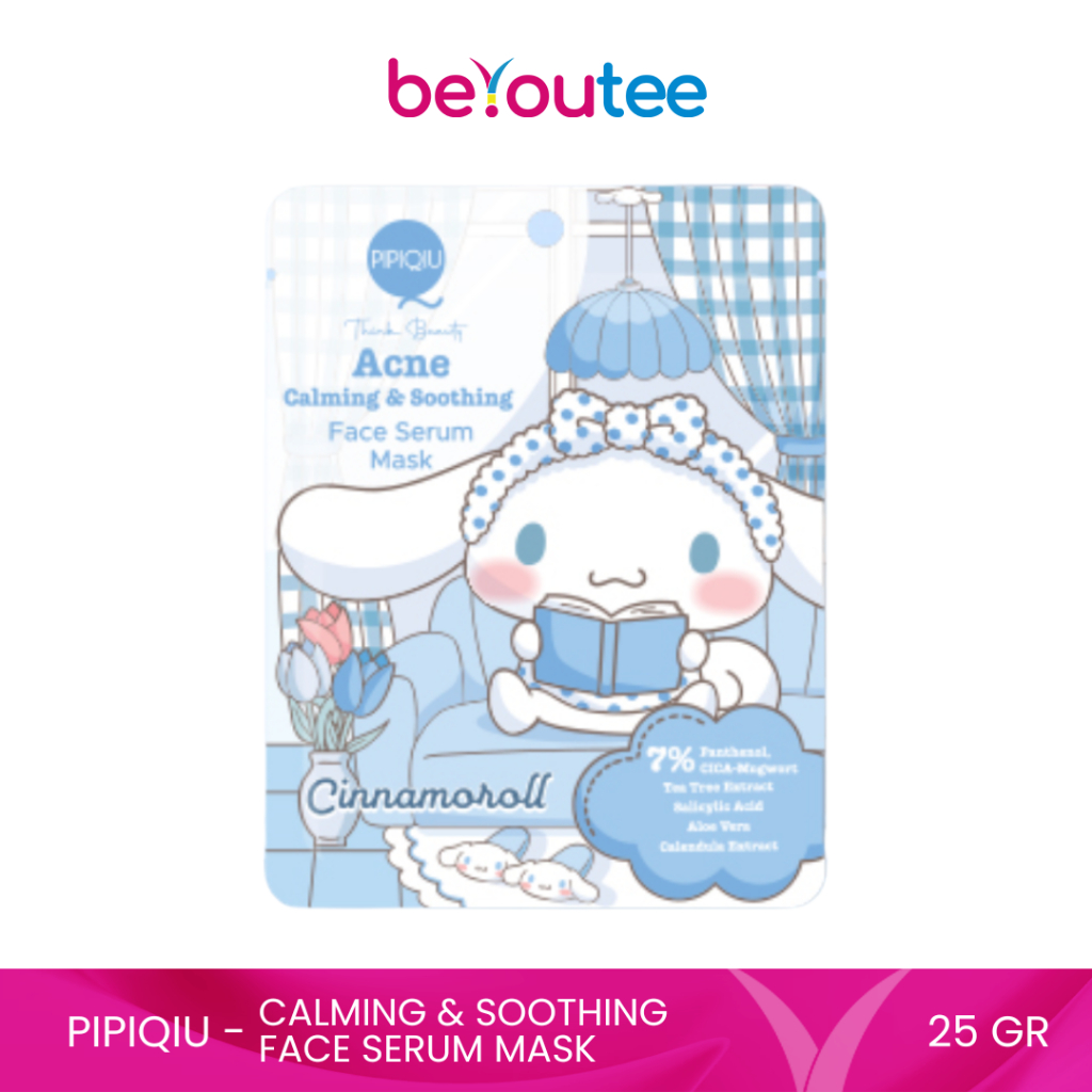 Pipiqiu Acne Calming & Soothing Face Serum Mask Cinnamoroll 25gr