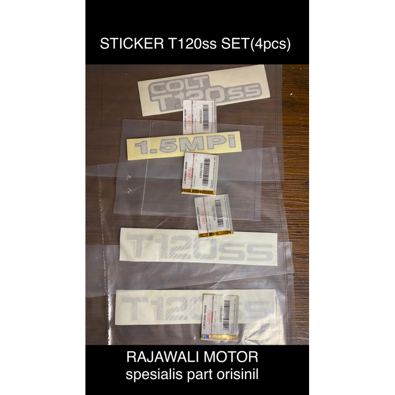 sticker set T120SS MPI 1.5 colt ori 4 pcs (1-colt T120ss,1-1.5MPi,2-T120ss)