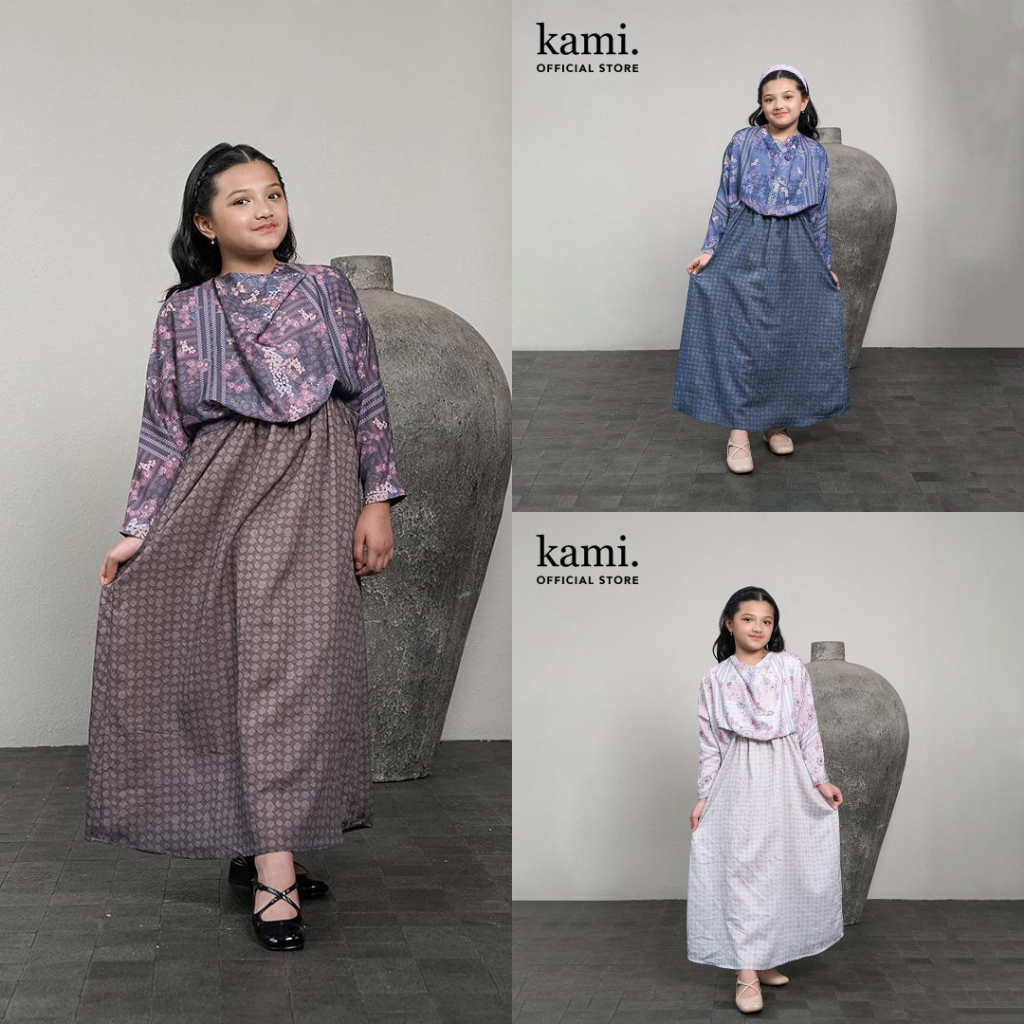 ATHEMINA Lyra Gathered Kids Dress Kamiidea Kami Idea