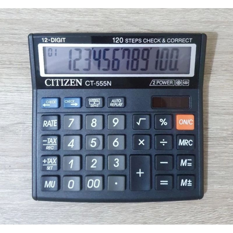 

Kalkulator CITIZEN CT 555N Calculator Meja/Kantor CT 555