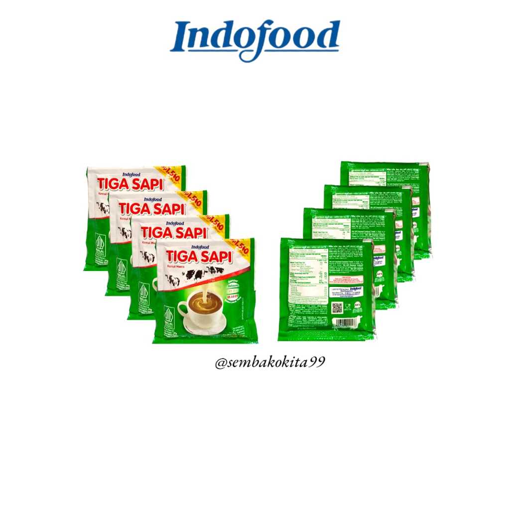 

TIGA SAPI Susu Kental Manis || 37gr 1 Renteng isi 6 Sachet