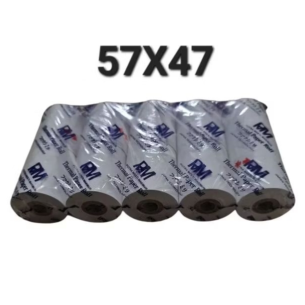 

1PAK Kertas struk kasir thermal roll 57x47 / 57x40mm termal