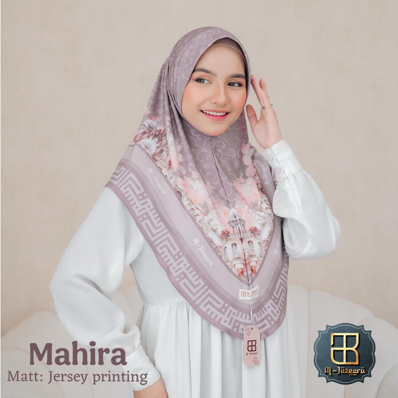 Hijab Bergo Motif Jilbab Instan Motif MAHIRA Terbaru Jarsey Premium Kerudung Al JAZEERA hijab