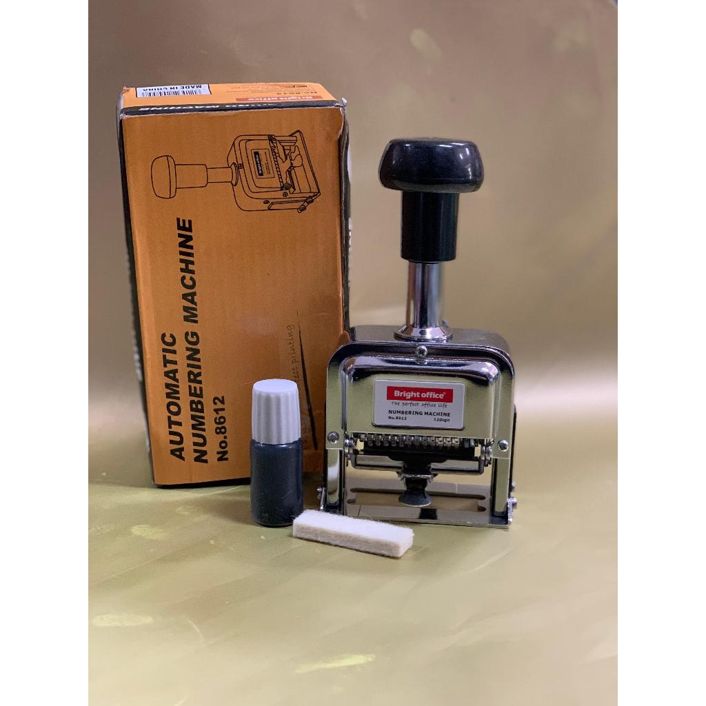 

numerator 12 digit bright office ( metal numering)
