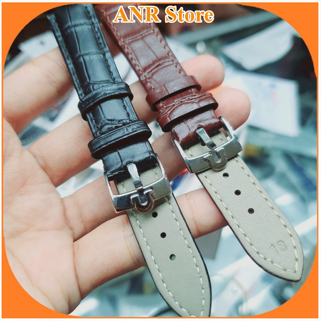 TALI KULIT OMEGA 18 MM 20 MM LEATHER STRAP JAM TANGAN ORI