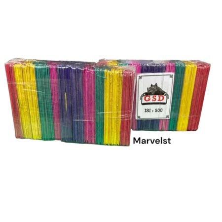 Stik Es Krim Warna Kerajinan Tangan Stik Ice Cream Kayu Premium