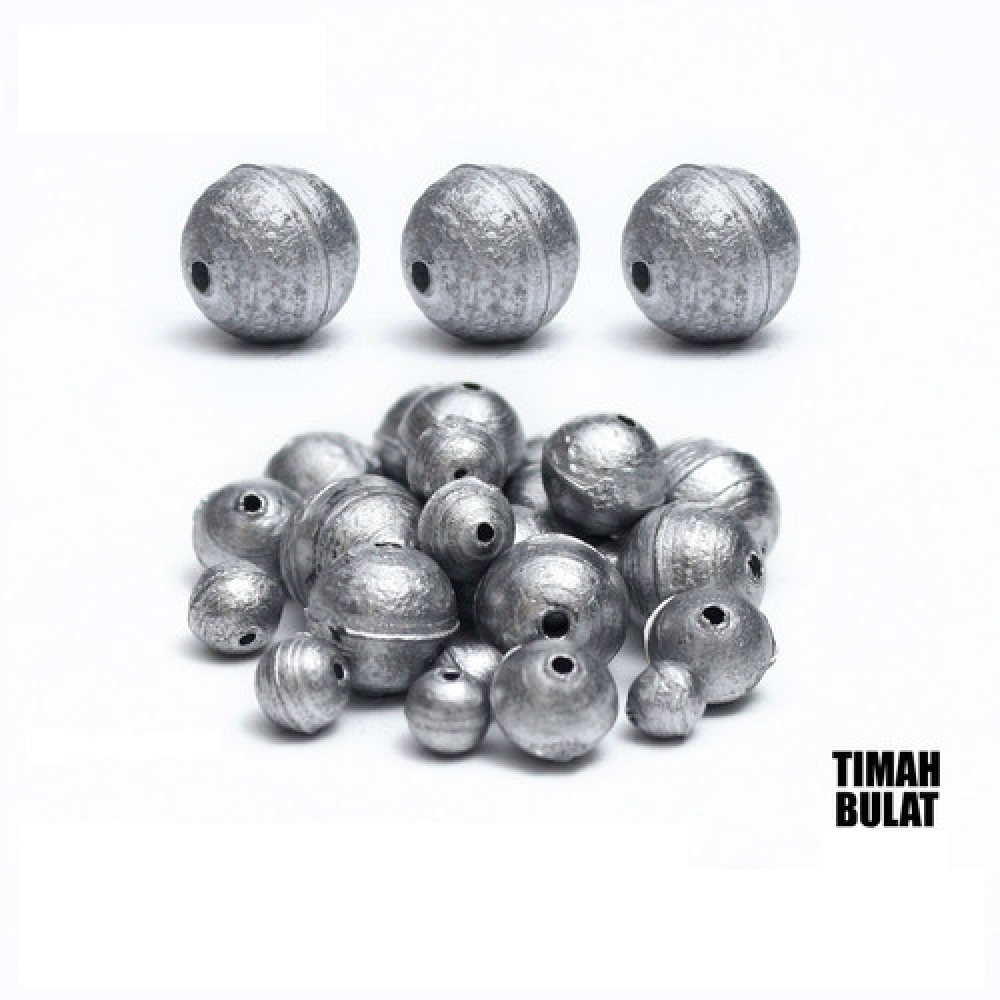 Timah Pemberat Pancing Bulat Lada Merica Ukuran Besar Ecer 1 Pcs Mancing Dasaran Mandas