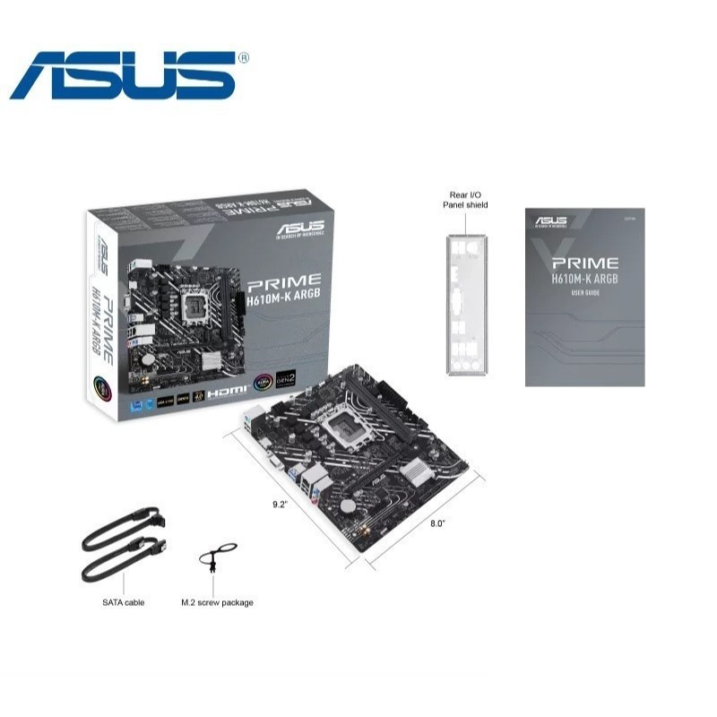 Motherboard Asus Prime H610M-K ARGB DDR5 Intel LGA 1700 / Motherboard DDR5 Asus H610