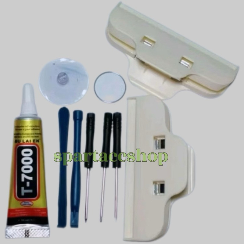 ALAT SERVICE HP SATU PAKET Obeng Set Reparasi Android ALL Tipe 8 in 1 + Lem  T7000 15 ml + PENJEPIT 