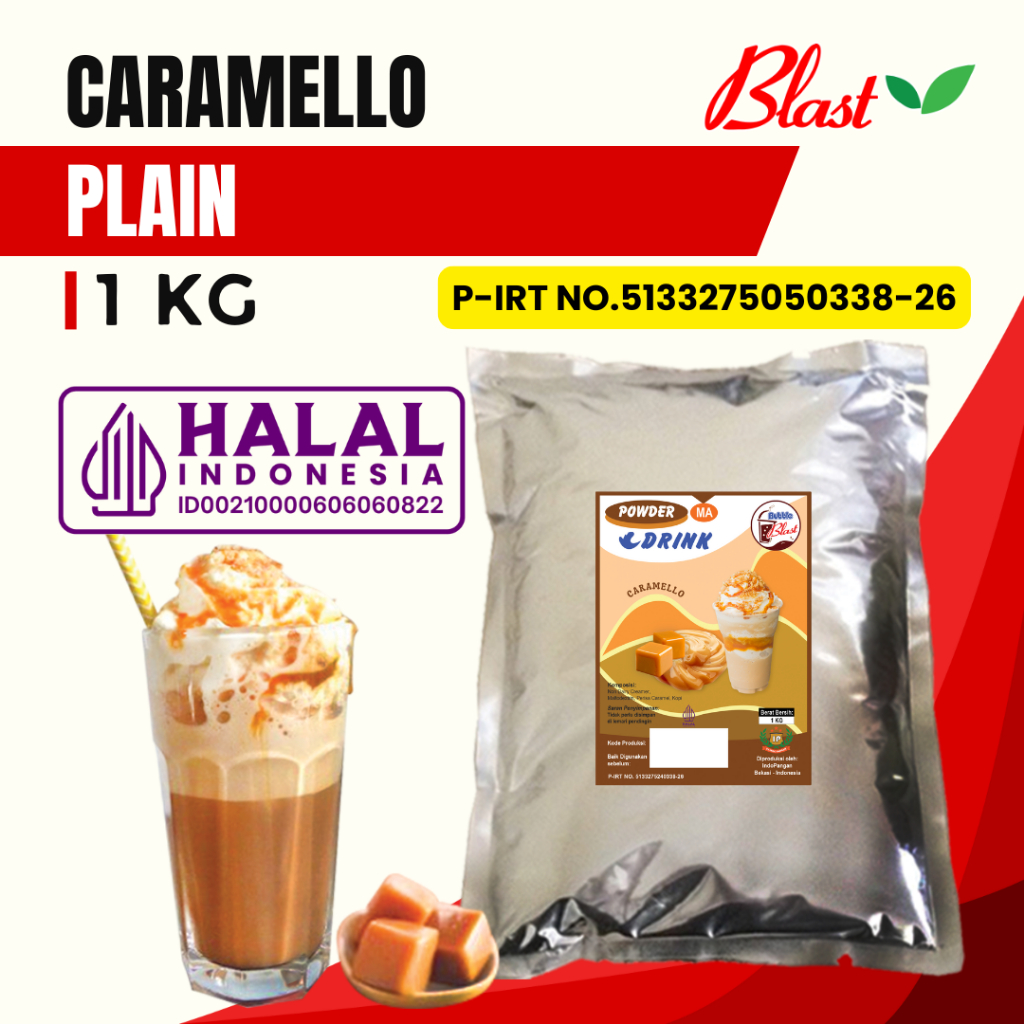 

Bubuk CARAMELLO 1 KG - Bubuk Minuman Plain - Caramello Original