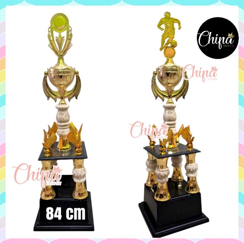 PIALA MARMER KAKI 4 / TROPHY JUMBO BERGILIR MEWAH ELEGAN HARGA MURAH/ PIALA BESAR FUTSAL SEPAK BOLA