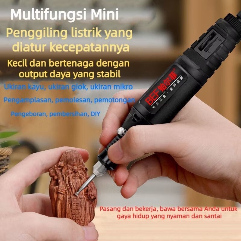 Gerenda Gerinda listrik ukir Bor Mini Drill Electric Engraver Grinder