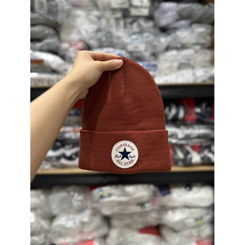 TOPI BEANIE CONVERSE CHUCK TAYLOR ALL STAR CCON22137A CON CP BEANIE RITUAL REDBEAN ORIGINAL CAP CONV