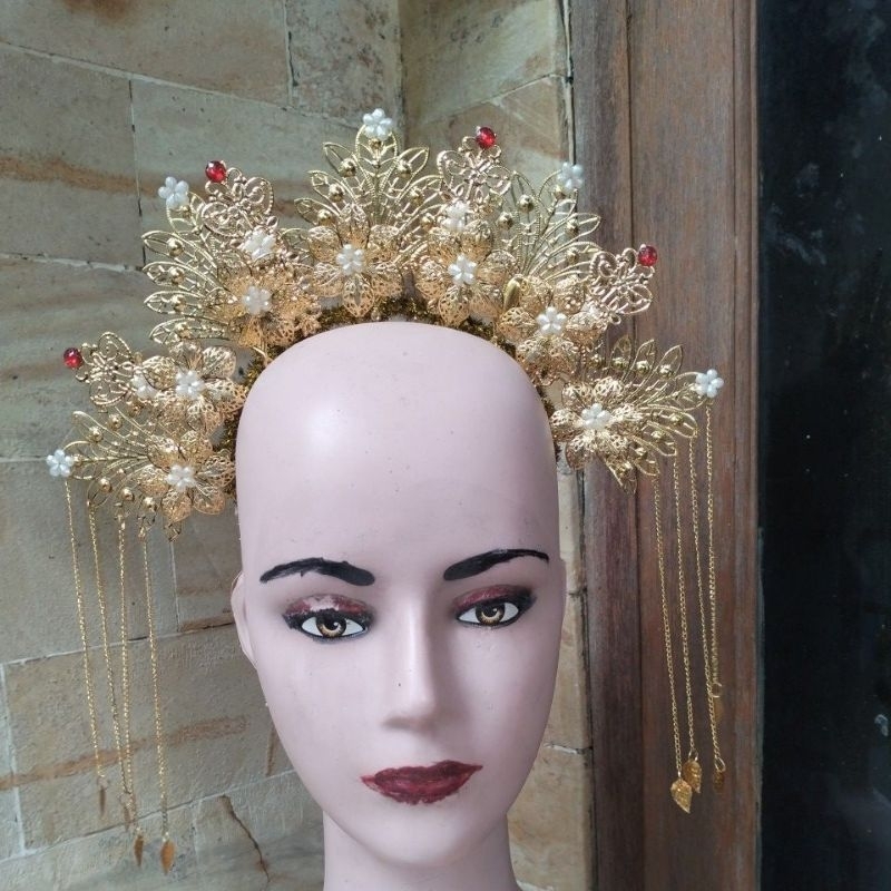 mahkota mahkota pengantin mahkota adat headpiece bando pengantin