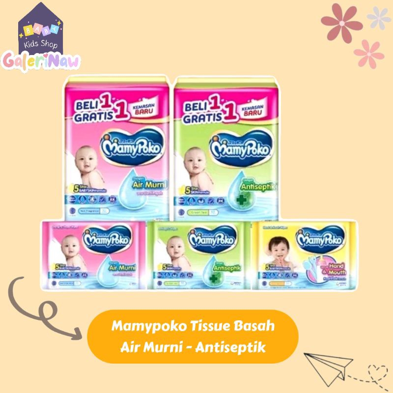 Mamypoko Baby Wipes Tissue Basah