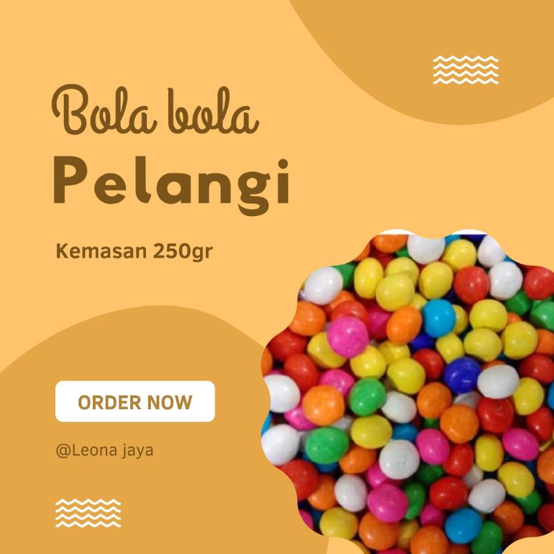 

Bola bola pelangi //250gr