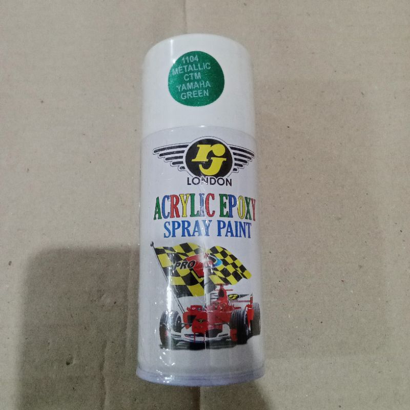 cat semprot RJ London metallic CTM yamaha green spray paint hijau metalik yamaha
