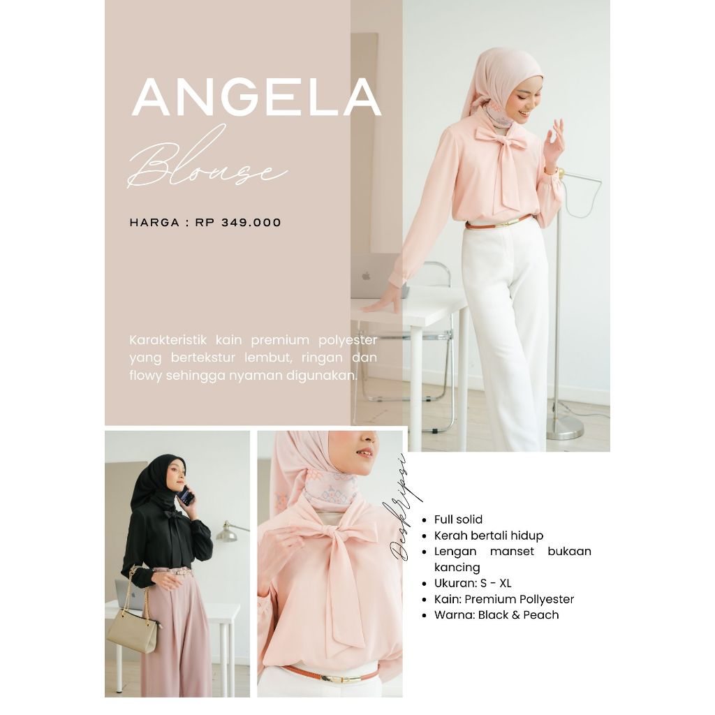 ZOYA ANGELA TUNIK BLOUSE ATASAN WANITA