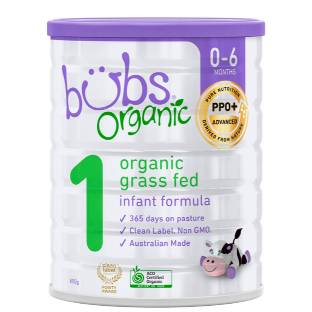 

Bubs Organic Grass Fed Infant Formula Stage 1 800g