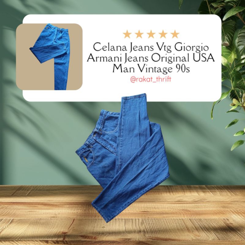 Celana Jeans Vtg Giorgio Armani Jeans Original USA Man Vintage 90s