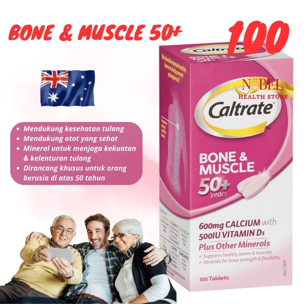 caltrate bone & muscle 50+ 100 tablets