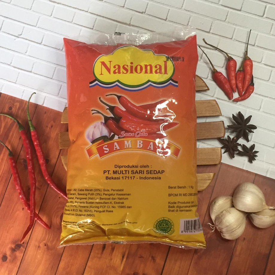 

Saus sambal nasional 1kg