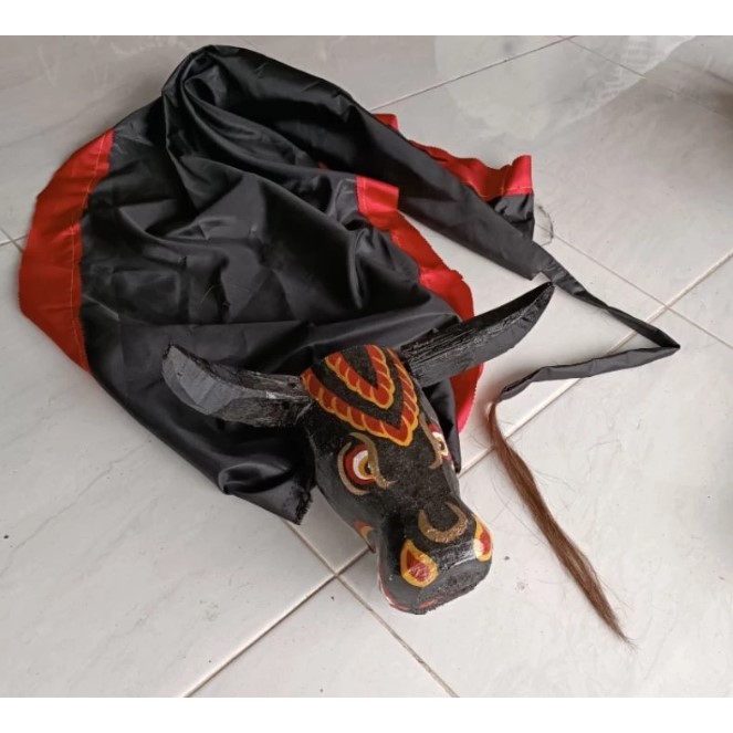 Barongan Bantengan - Mainan Anak Banteng Bantengan kuda lumping - Mainan tradisional Bantengan