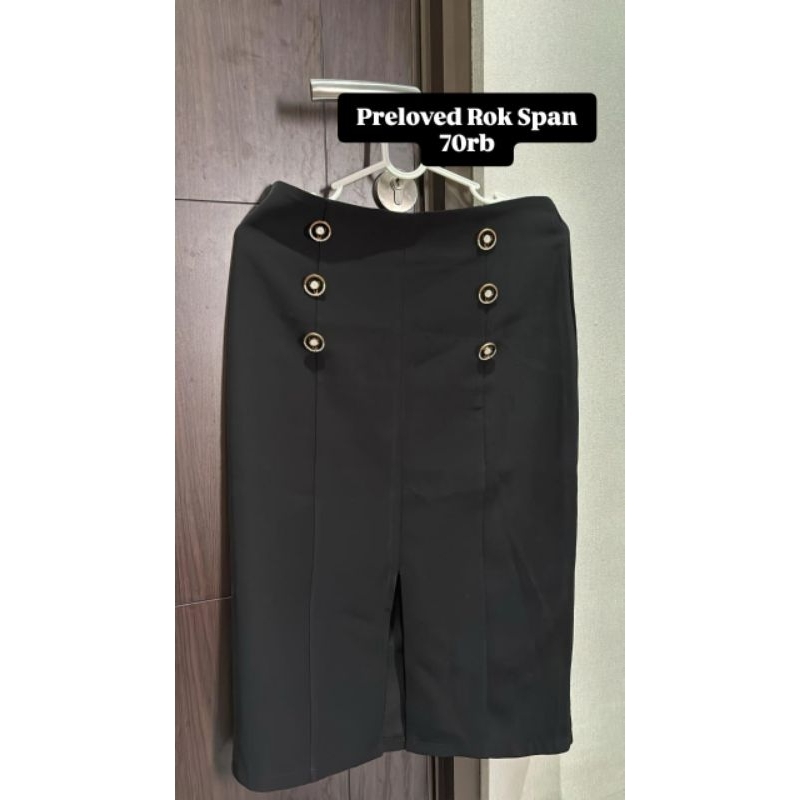 Rok Span Hitam (Preloved)