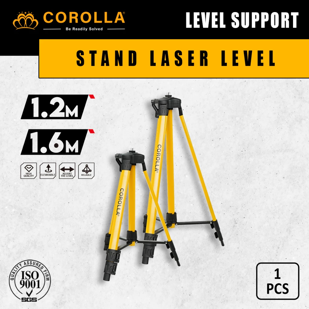 Corolla Tripod Laser Level Panjang 1,2meter dan 1,6 Meter Stand Holder