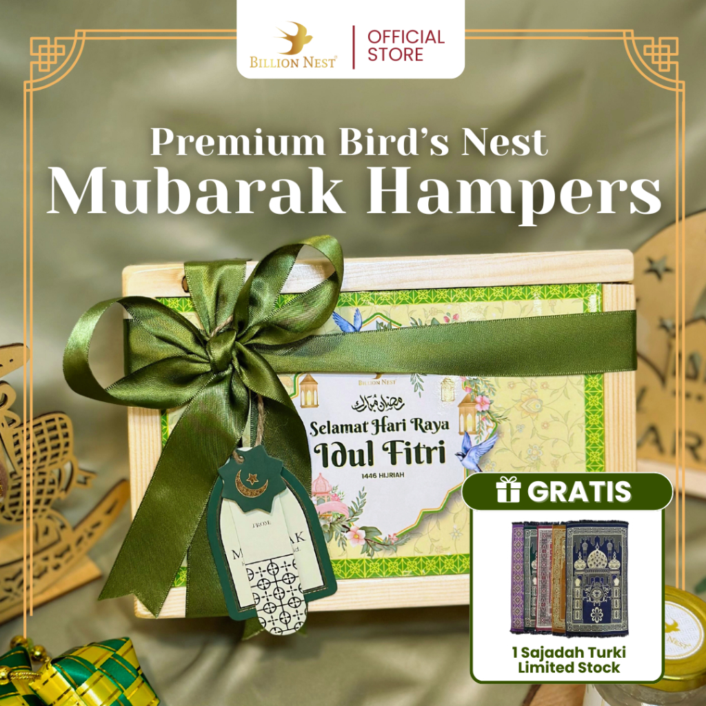 

[SPECIAL EDITION] BILLION NEST - Hampers Woodbox Ramadhan Minuman Sarang Burung Walet - New Formula