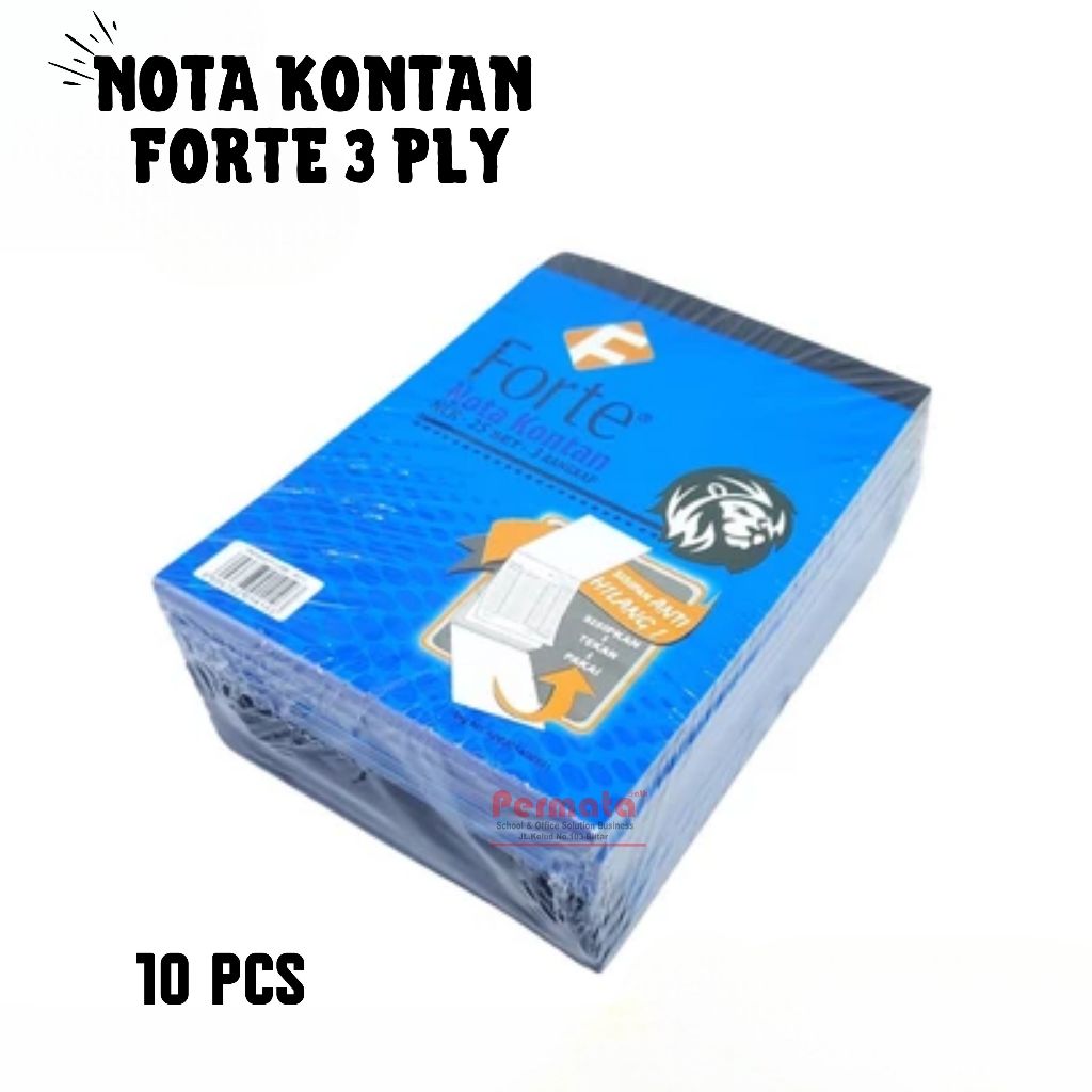 

(PERPACK) Nota Kontan FORTE 3 Ply Kecil Nota Kontan 3 Rangkap Kertas Ncr