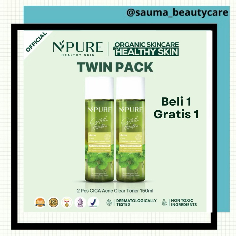 npure toner npure - toner npure centella asiatica 30ml 150ml - centella toner n pure toner - npure t