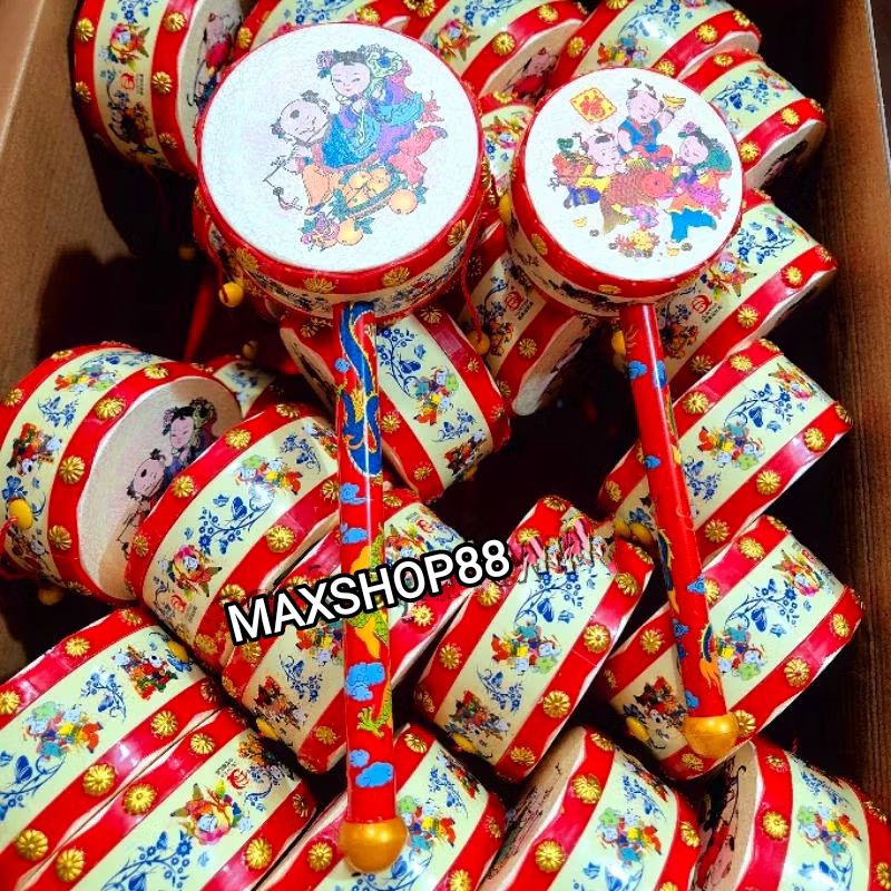 MAINAN GENDANG TANGAN / GENDANG TANGAN ANAK ANAK / GENDANG SIAU HAI