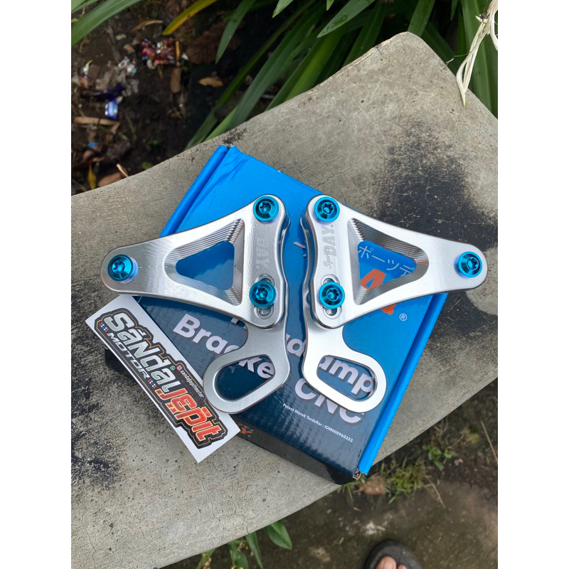 KUPINGAN LAMPU NINJA SS DAY SET BAUT TITANIUM GR5 ORIGINAL KUPINGAN LAMPU CNC NINJA SS SET BAUT TITA