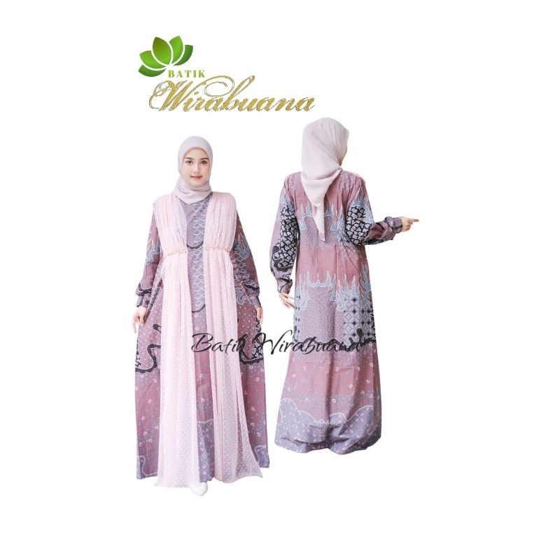 Gaun Gamis Batik Solo Sragenan Premium, High Quality Gamis