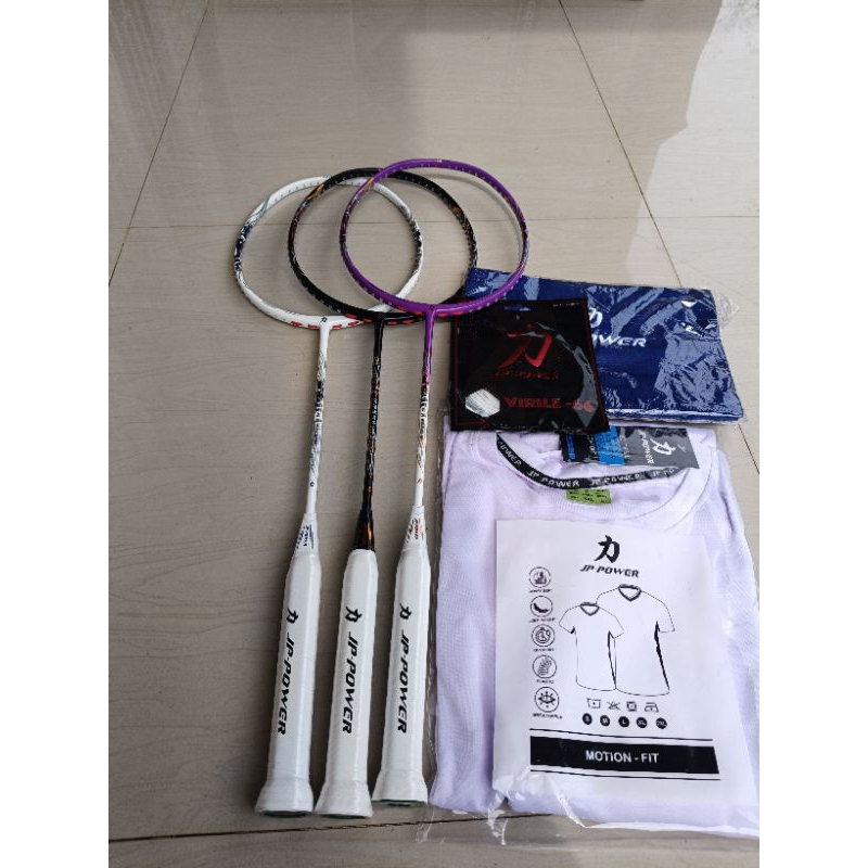 RAKET BADMINTON ORIGINAL JP POWER SAMURAI Q1 FULLSET