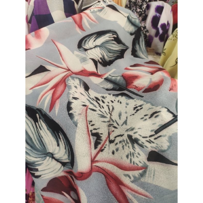 Kain Ceruty - Ceruty Babydoll - Ceruty Zara Bahan gamis tunik outer