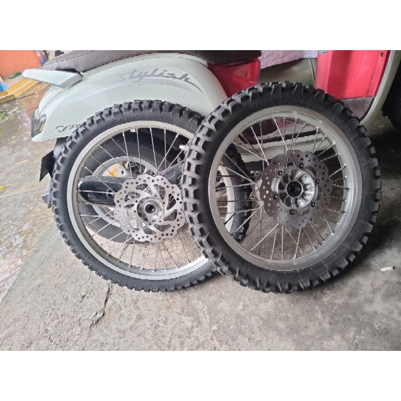 roda velg pelk velk 18/21 wr 155r set ban luar dan piringan cakram