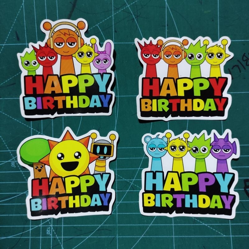 

Sticker Sprunki Happy Birtday