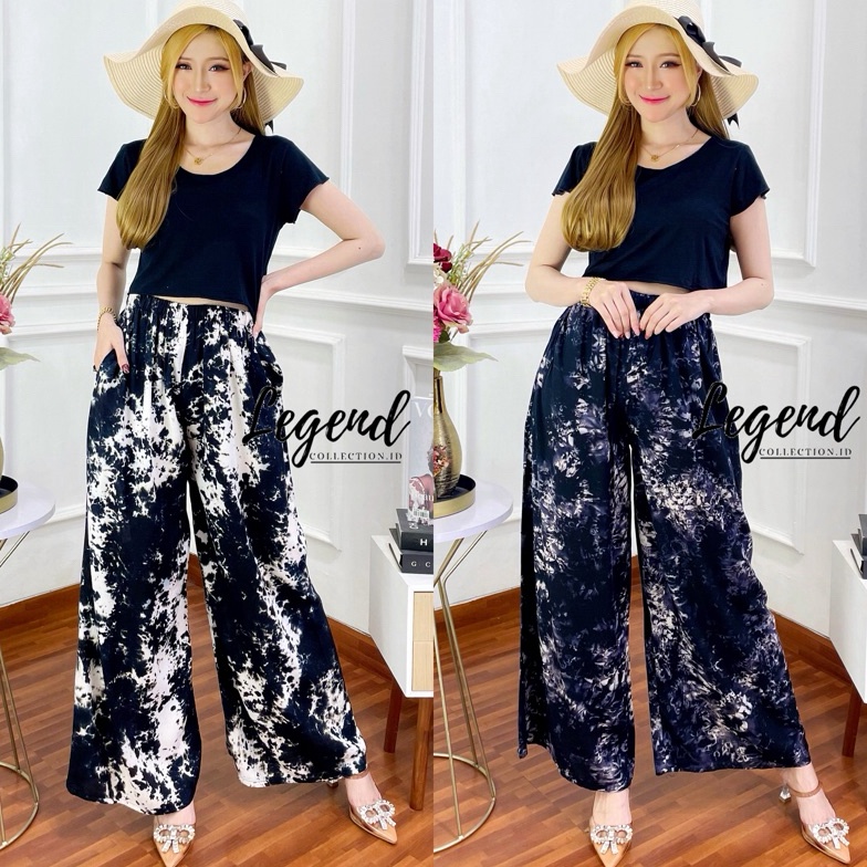 KODE D3N CELANA KULOT PANJANG WANITA CELANA PANTAI BALI CELANA RAYON ADEM