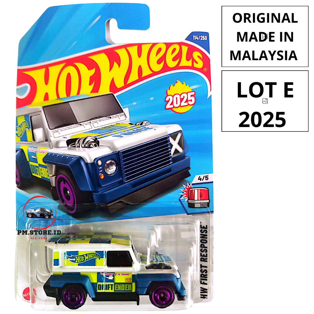 Hot wheels drift-ender putih biru mobil polisi