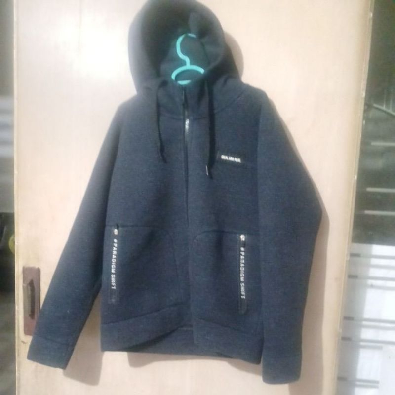 hoodie zipper texas ranger tebal lapis busa