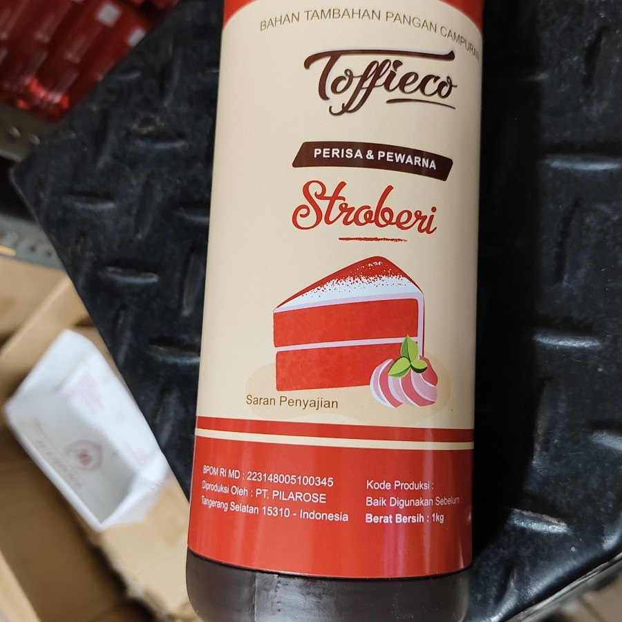 

Toffieco Pasta Strawberry 1kg Perisa dan Pewarna Essence Stroberi