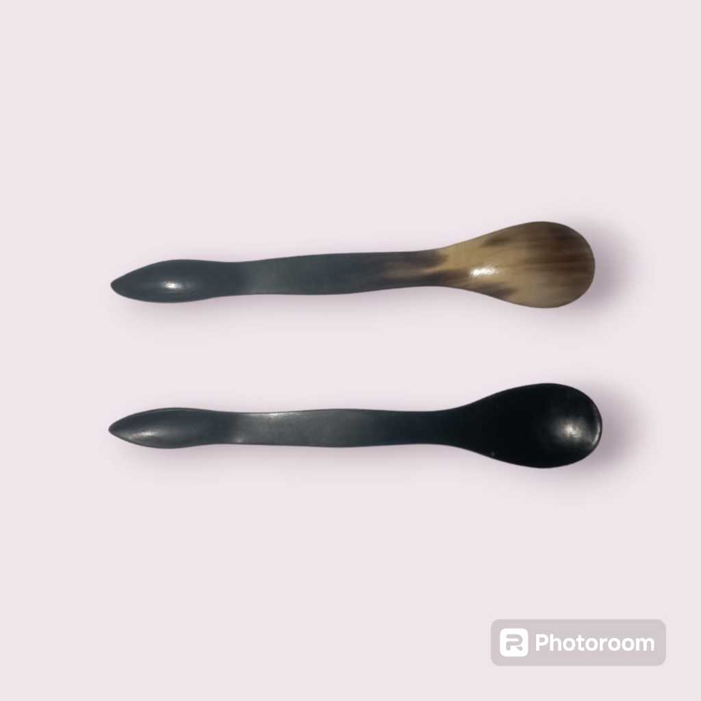 Sendok tanduk farmasi double ended/sendok tanduk laboratorium