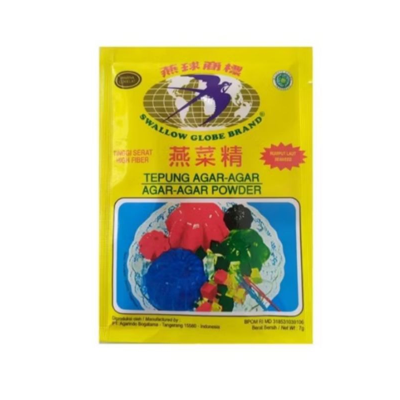 

Agar Agar Swallow Globe 7gr - Swallow Agar Agar Saset 7gr