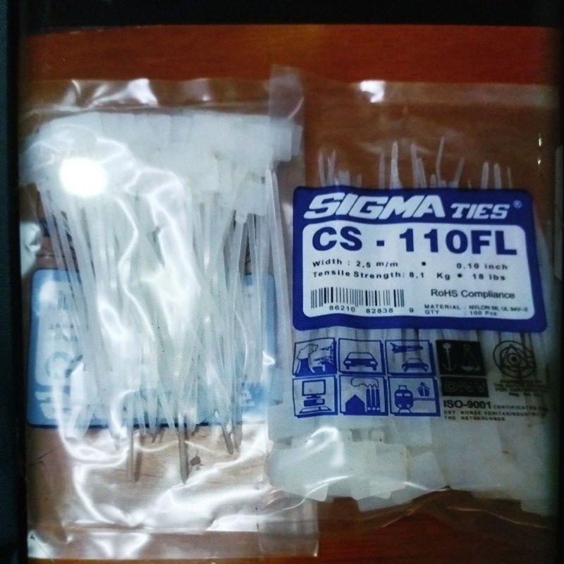 

LABEL TIES SIGMA TIS CS 110FL MARKER BENDERA