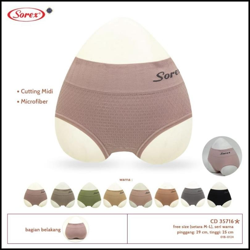 Sorex Celana dalam wanita semi korset  35716
