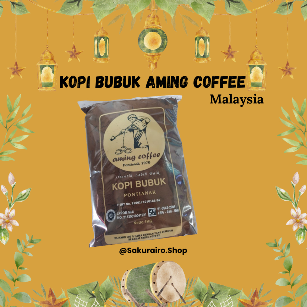 

BUBUK KOPI AMING COFFEE UKURAN 1 KG KHAS PONTIANAK
